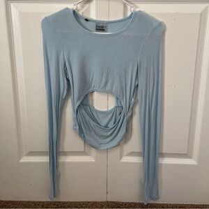 Gymshark Long Sleeve Cut Out Workout Top